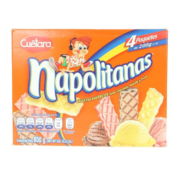 Imagen de ZbajaZbajaGalleta Napolitana Pq. 800 Gr. Cuetara  (IEPS INC)