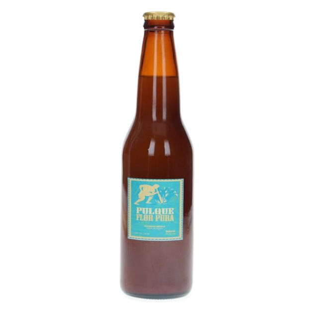 Imagen de Pulque Natural Botella 24/375 ml FLOR PURA