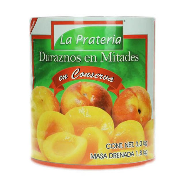 Imagen de Durazno Mitades Lata 3 Kg. Prateria