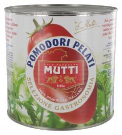 Mostrar detalles de Tomate Entero Pelado Mutti Lata 2.5 Kg Imagen de Tomate Entero Pelado Mutti Lata 2.5 Kg