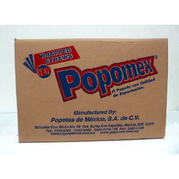 Imagen de Popote 26cm Transp Rig 30p/225 Popomex