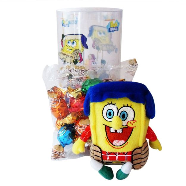 Imagen de Peluche Bob Esponja Cilindro Cimarron