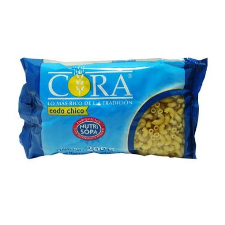 Mostrar detalles de Pasta Codo CHICO 20 de 200 g Pastilara/Cora Imagen de Pasta Codo CHICO 20 de 200 g Pastilara/Cora
