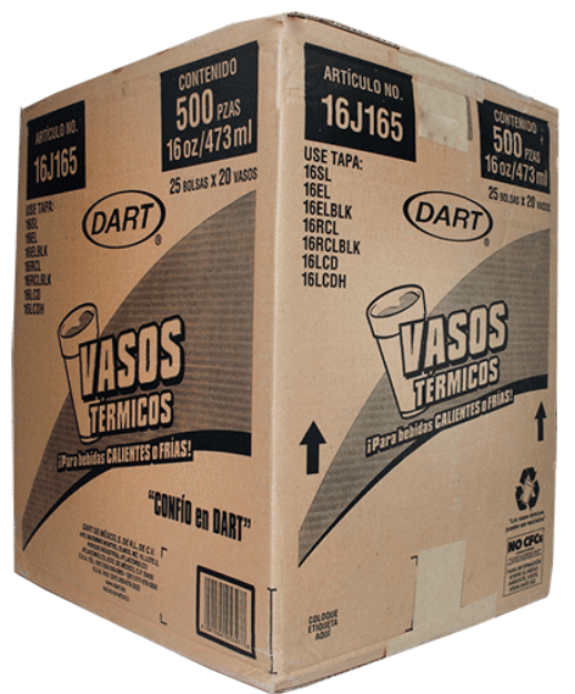Imagen de ZBAJAZBAJA Envase Termico 716-16N 500 Pz 473 Ml. Dart/Convermex