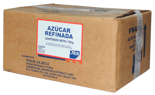 Imagen de Azucar Refinada Dilox porcion con 2000 sobres de 5 g