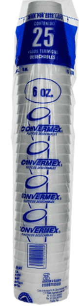 Imagen de ZBajazBajaTVaso Termico # 4 40/25 Pz. Convermex