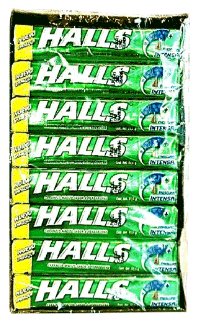 Imagen de ZBAJADulce Halls yerbabuena 12 de 9 cuadretas (IEPS inc.)
