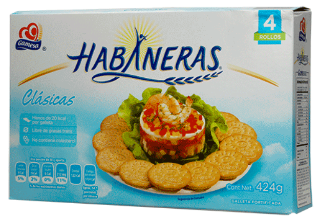 Imagen de Galleta Habaneras Clásicas 424 Gr. Gamesa (IEPS INC)