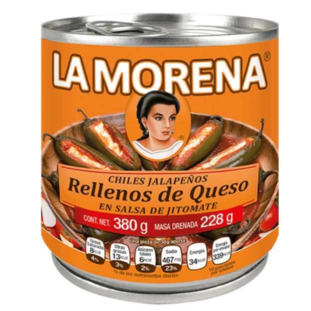 Imagen de Chiles Rellenos de Queso 12/380 Gr. Morena