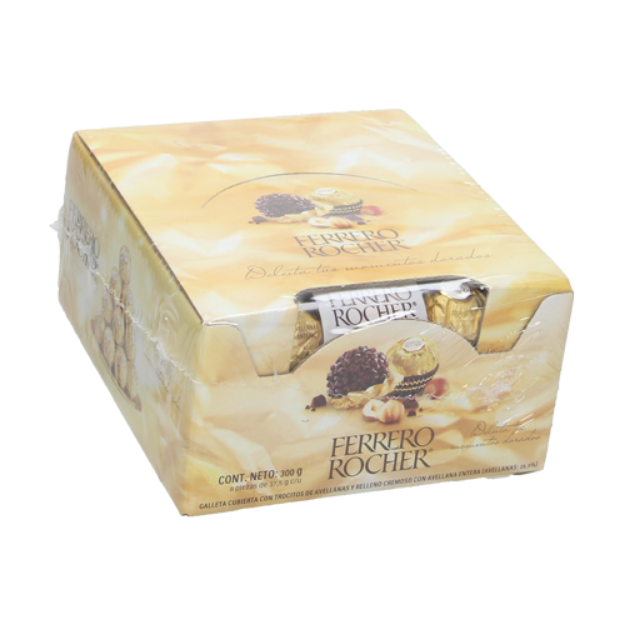 Imagen de Chocolate Ferrero Rocher de 24 piezas con 300gr (IEPS inc.)