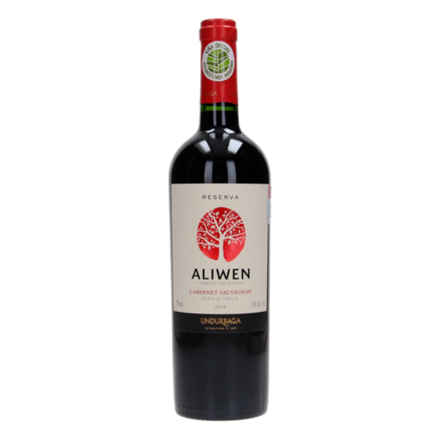 Imagen de ZProvicional Vino tinto Cabernet Sauvignon Aliwen Undurraga Botella de 750 mL