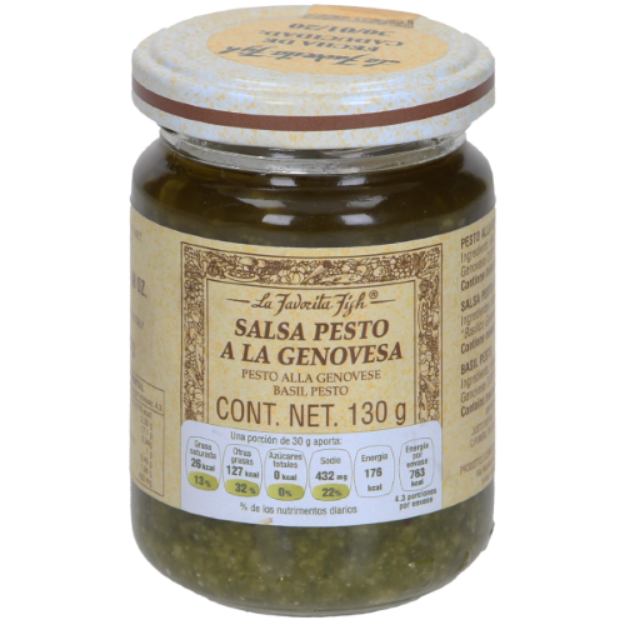 Imagen de Salsa PESTO a la Genovesa Italiano Fco. 130 gr La Favorita