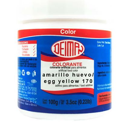 ColorAmarilloHuevo170Polvo100grDeiman ColorAmarilloHuevo170Polvo100grDeiman