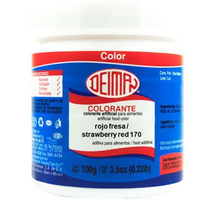ColorRojoFresa170Polvo100grDeiman ColorRojoFresa170Polvo100grDeiman