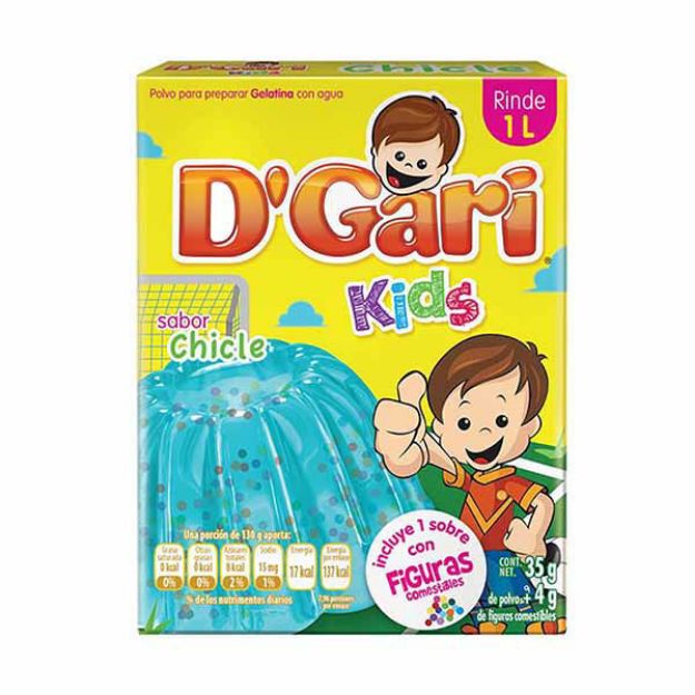 Imagen de REMATE Gelatina Chicle con Figuras DGari 24/39Gr