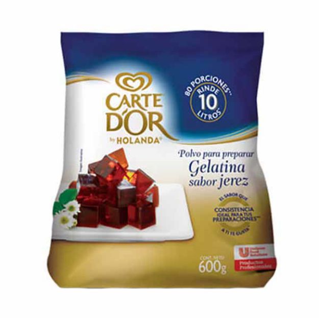 Imagen de Gelatina Jerez Agua Bsa. 600 Gr. Carte d Or (IEPS INC)