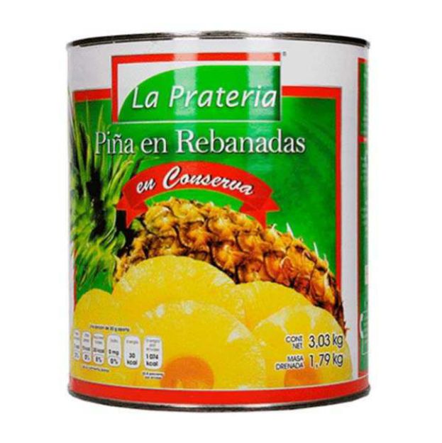 PiñaRebanadaLata3kgLaPrateria