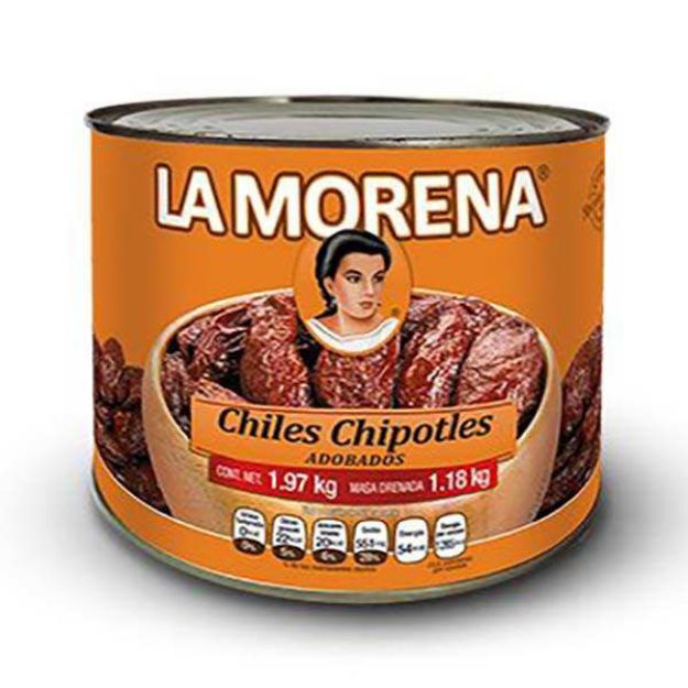 Imagen de Chile Chipotle Lata 1.97 Kg. Morena