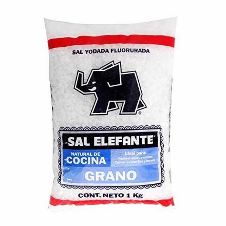 Mostrar detalles de Sal de Cocina 1 Kg. Elefante en Grano Imagen de Sal de Cocina 1 Kg. Elefante en Grano