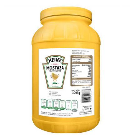 Mostrar detalles de Mostaza Heinz Galon 3.79 Kg Imagen de Mostaza Heinz Galon 3.79 Kg