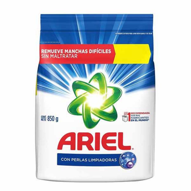 Imagen de XMX Detergente en polvo Ariel 10 bolsas de 850 gr.