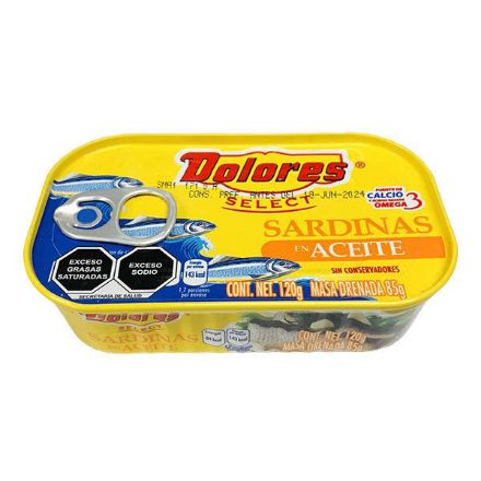 Sardina En Aceite Lata Dolores 120g Sardina En Aceite Lata Dolores 120g
