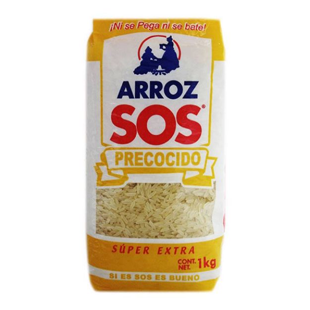 Imagen de Arroz Blanco Precocido SOS Bolsa de 1 kg