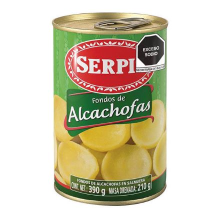 Mostrar detalles de Alcachofa fondos Serpis Lata de 390 g Imagen de Alcachofa fondos Serpis Lata de 390 g