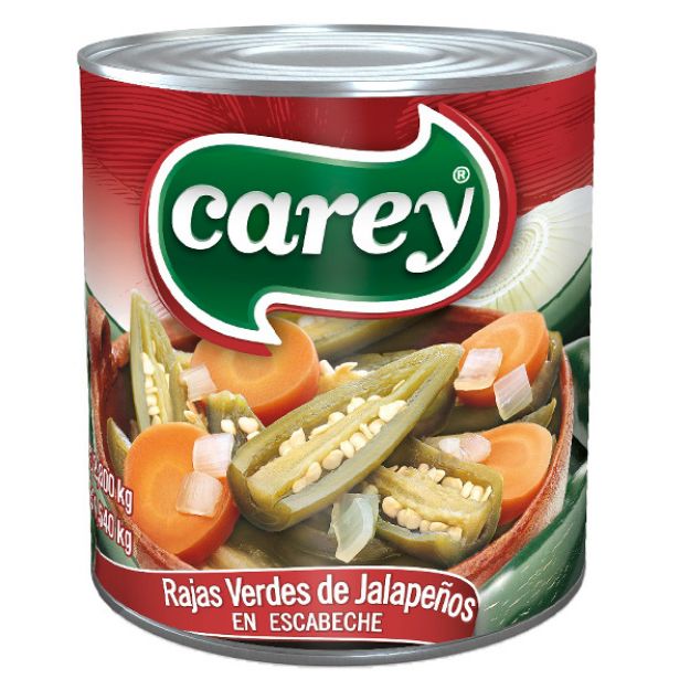 Chiles Rajas Lata 2.8 Kg. Carey