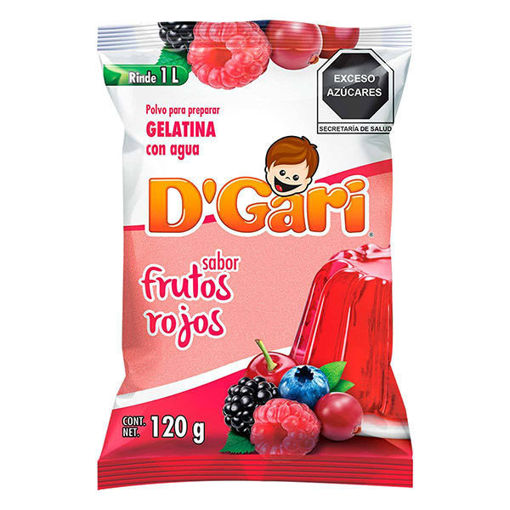 Gelatina DGari Frutos Rojos