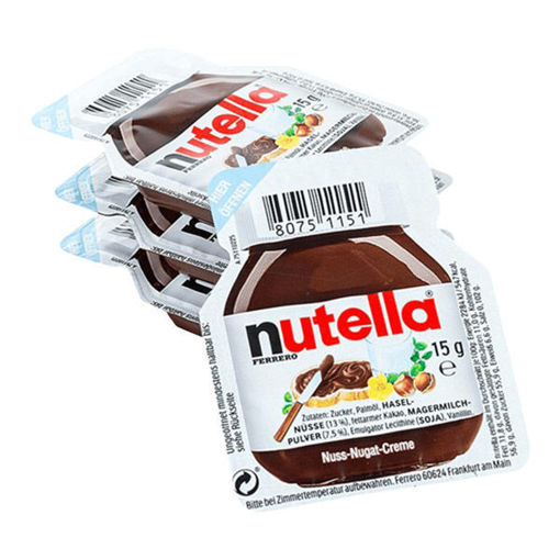 Log-On México - Paquete de 10 Mini Nutella Crema Avellana Frasco de Vidrio