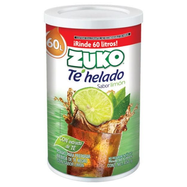 Zuko Te Helado Sabor Limon Bote 450gr