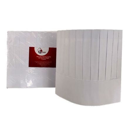 Mostrar detalles de Gorro alto 25 cm para Chef con 25 Pz Plisado de papel resistente Imagen de Gorro alto 25 cm para Chef con 25 Pz Plisado de papel resistente
