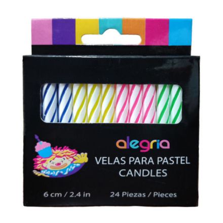 Mostrar detalles de Velas para Pastel 24 paq / 24 Velitas Azul, Rosa, Blanco Imagen de Velas para Pastel 24 paq / 24 Velitas Azul, Rosa, Blanco