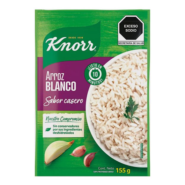 Imagen de Arroz Blanco en sobre 12/155 gr Knorr