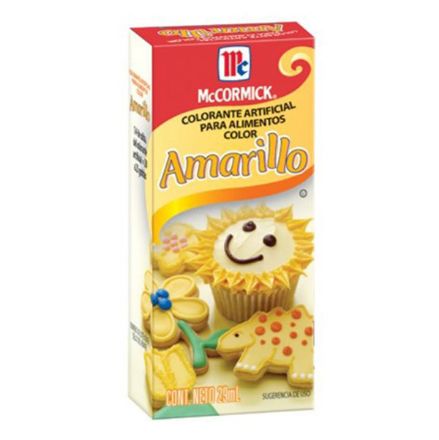 Mostrar detalles de Color amarillo liquido McCormick Frasco de 29 mL Imagen de Color amarillo liquido McCormick Frasco de 29 mL