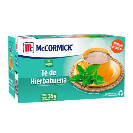 Mostrar detalles de Te Hierbabuena McCormick con 25 sobres Imagen de Te Hierbabuena McCormick con 25 sobres