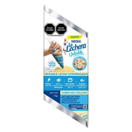Mostrar detalles de Leche Condensada La Lechera Untable Manga 1 kg Imagen de Leche Condensada La Lechera Untable Manga 1 kg