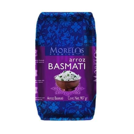 Mostrar detalles de Arroz Basmati 907 gr Morelos (PREMIUM) Imagen de Arroz Basmati 907 gr Morelos (PREMIUM)