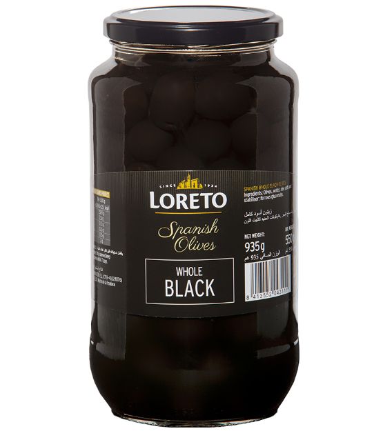 Imagen de Aceituna Negra con hueso Loreto 935g Fco