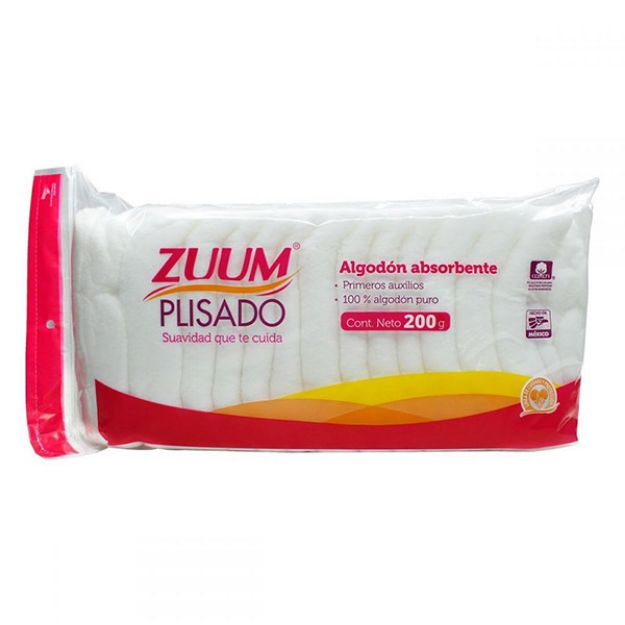 Imagen de Algodon Absorbente Zuum 6 bolsas de 200 g