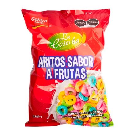 Mostrar detalles de Cereal Aritos de Fruta Golden 500g (IEPS Inc) Tipo Froot Loops Imagen de Cereal Aritos de Fruta Golden 500g (IEPS Inc) Tipo Froot Loops