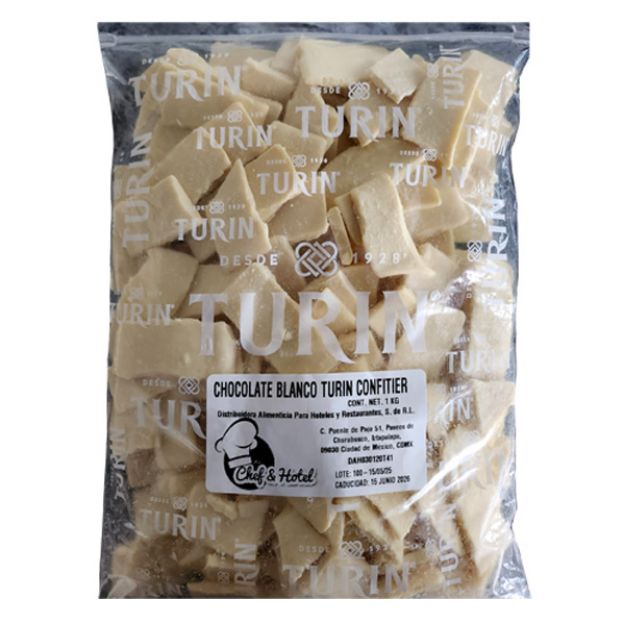 Imagen de Chocolate Blanco Turin Confitier  Bolsa de 1 Kg (IEPS inc.)