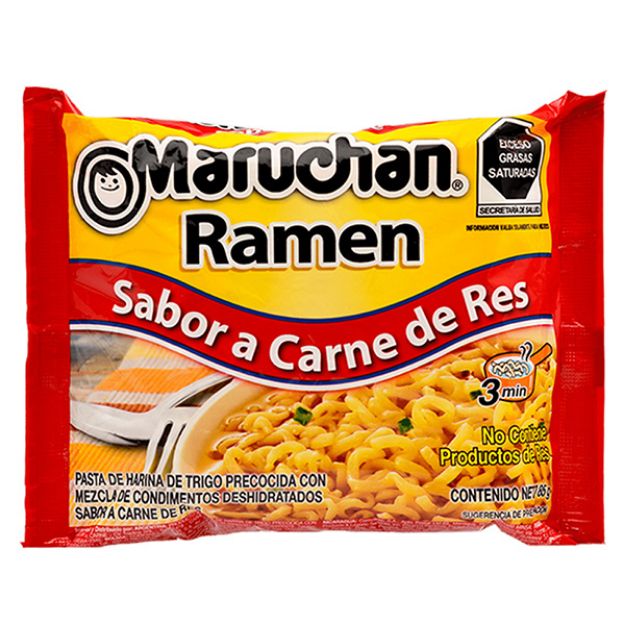 Imagen de Maruchan RAMEN RAMEN Beef Res 24 / 85g( IEPS INC)