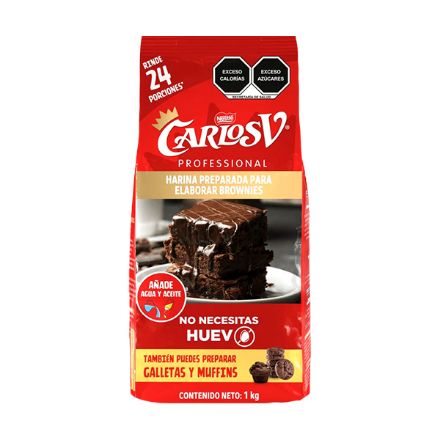 Mostrar detalles de Harina para Brownies Carlos V 1 Kg (IEPS INC) Imagen de Harina para Brownies Carlos V 1 Kg (IEPS INC)