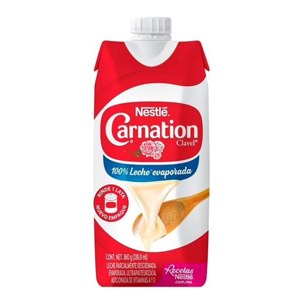 Imagen de Leche Evaporada Clavel Carton 360g