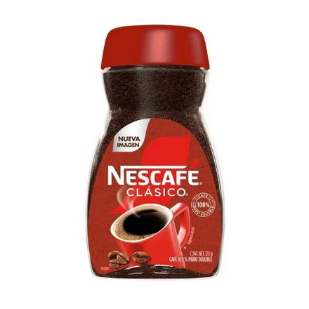 Mostrar detalles de Nescafe Clasico Frasco de 120 g Imagen de Nescafe Clasico Frasco de 120 g