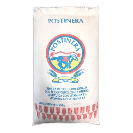 Mostrar detalles de Harina de Semolina 25 Kg Imagen de Harina de Semolina 25 Kg