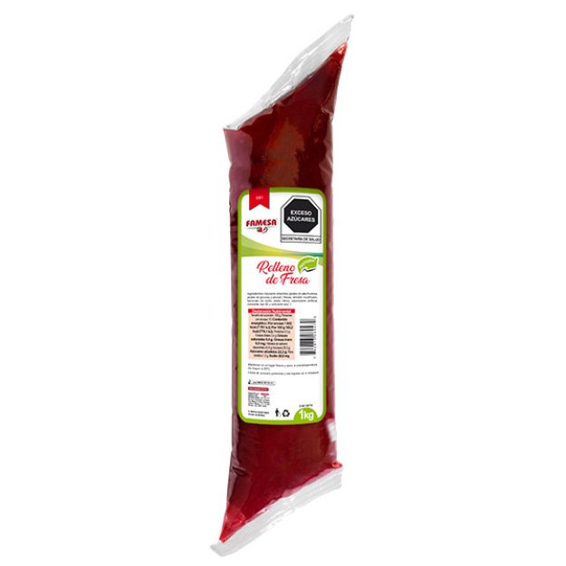 Imagen de Relleno de Fresa Horneable Famesa 9 Mangas de 1 kg