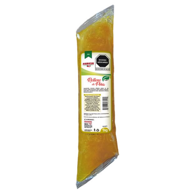 Imagen de Relleno de Piña Horneable Famesa 9 Mangas de 1 kg